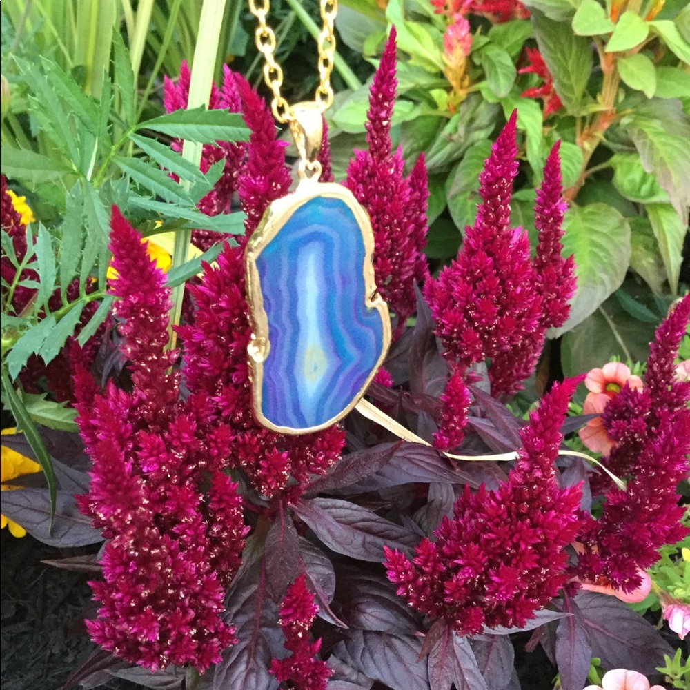 🎉HP🎉 Agate slice necklace